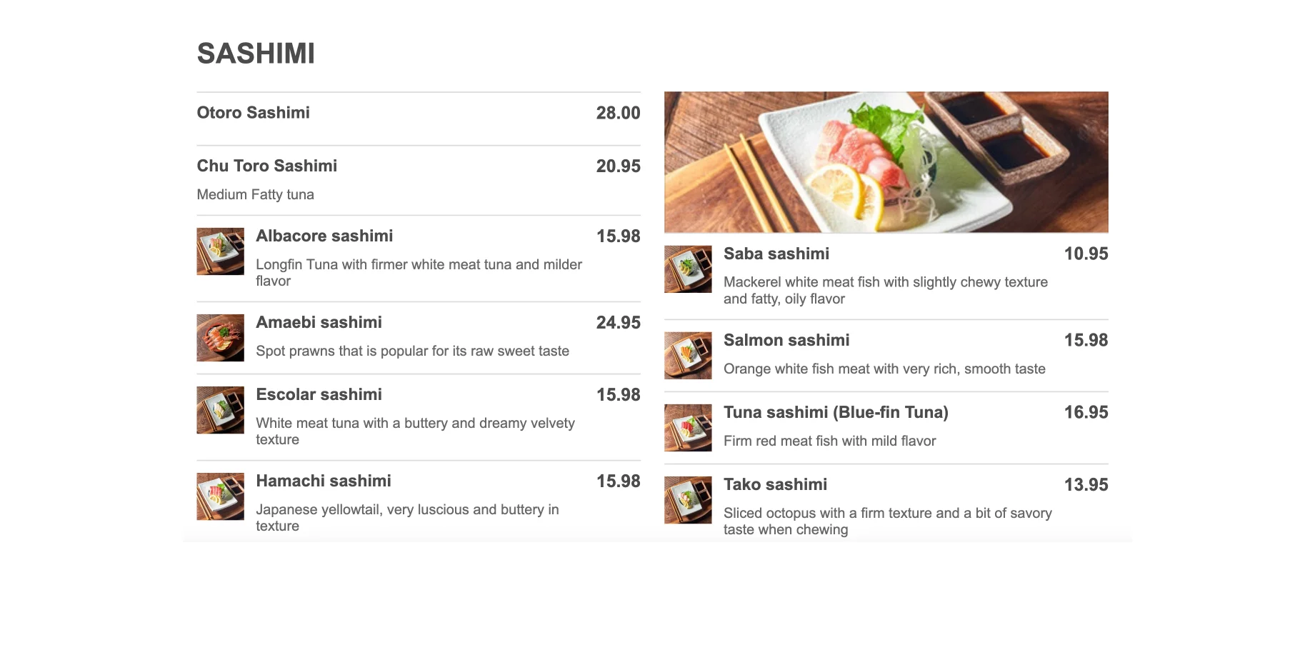 Best Food Today service preview